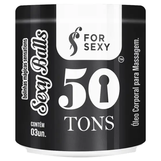 Sexy Balls 50 Tons de Cinza (Contém: 3 unidades)