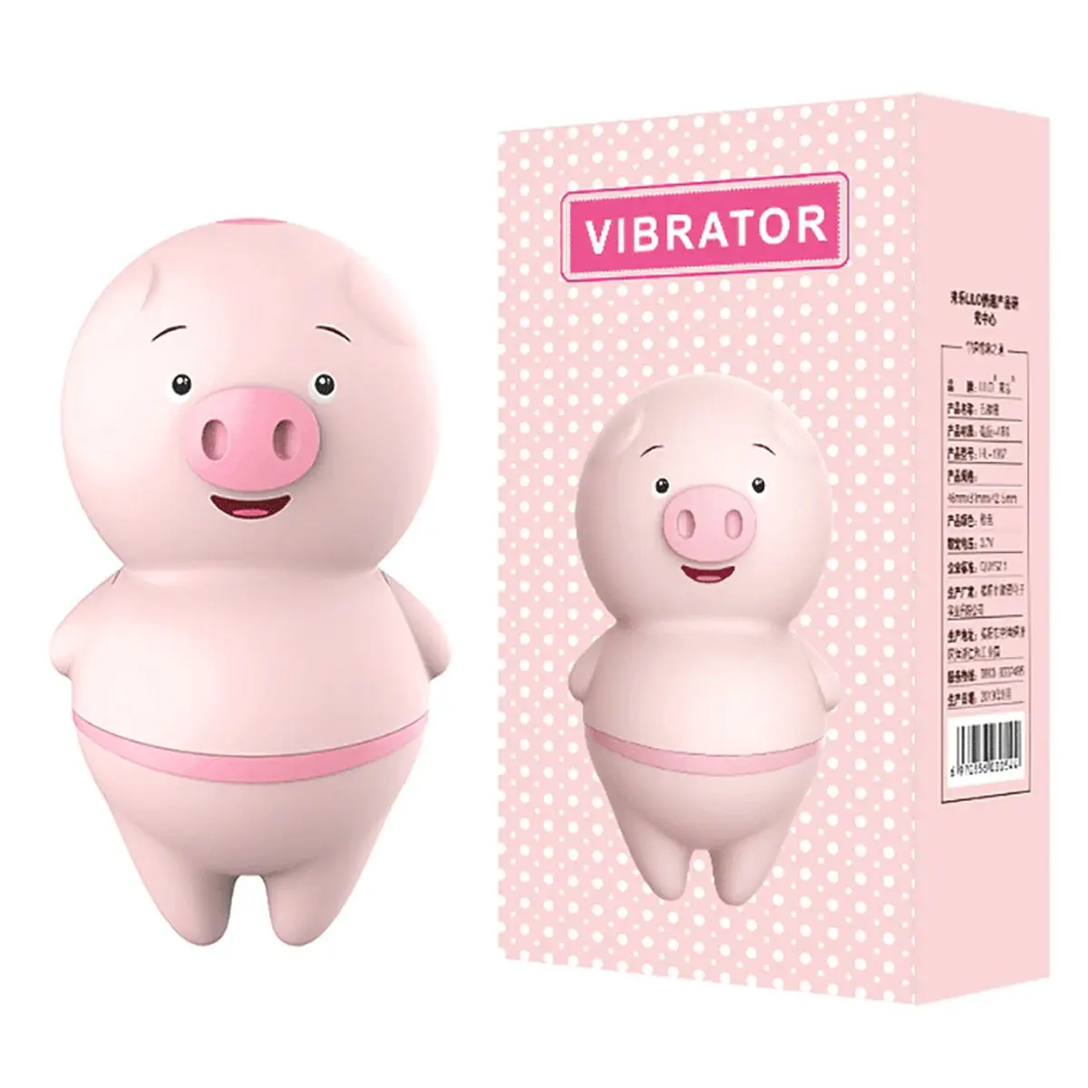 Vibrador Porquinho com Linguinha Massageadora